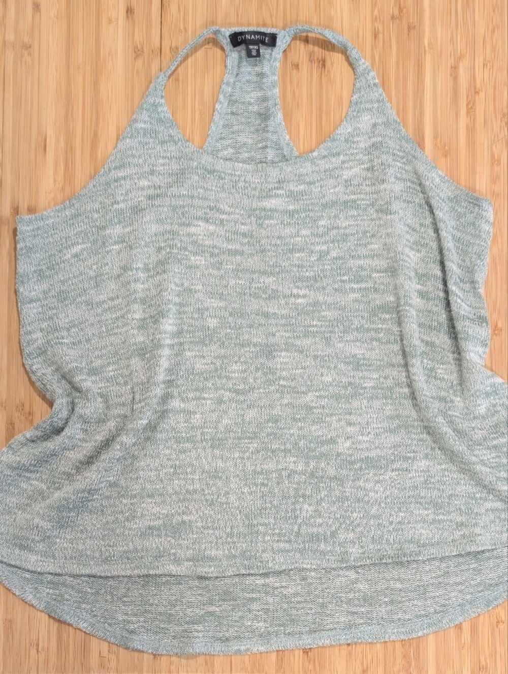 Women's Sleeveless Heather Green Top
